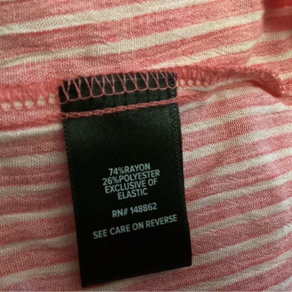 Torrid Striped Blouse Front Ties Women's Size 0 (Large/Size 12) NWOT - Picture 6 of 7